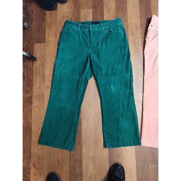 Lot Of 3 Petites Women Pants Slacks Size 8P Yellow Corduroy 25 inch inseam short - Picture 5 of 10